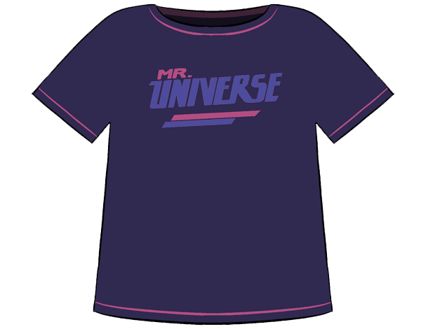 Mr. Universe Adult Black T-Shirt